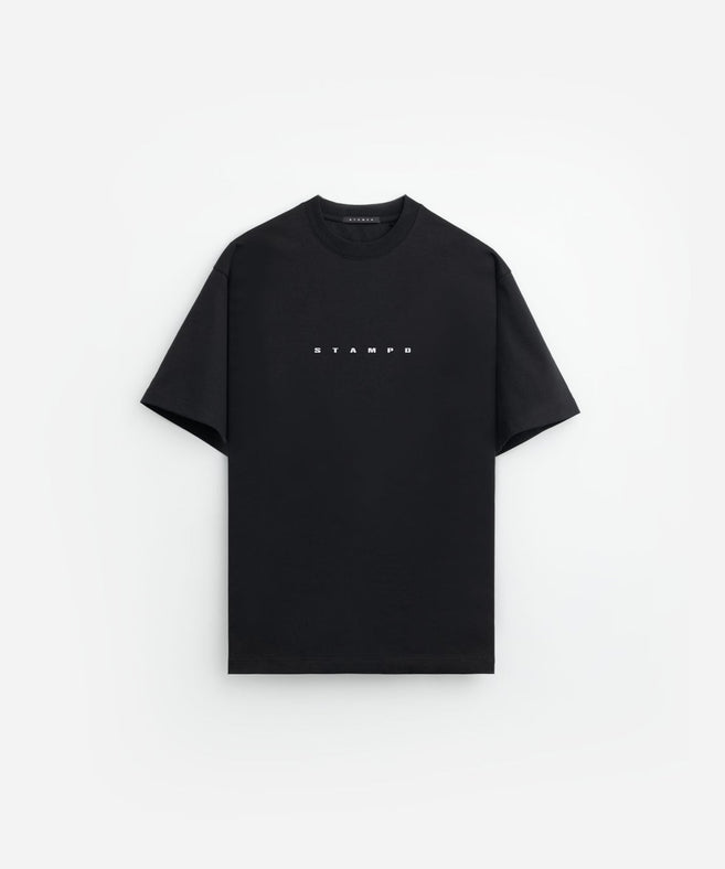 STAMPD - חוחצה טי אוברסייז Strike Logo Perfect Tee Black M3047TE